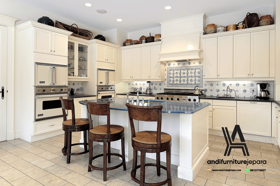 Desain Model Kitchen Set Minimalis Untuk Dapur Kecil Konsep Villa Ubud