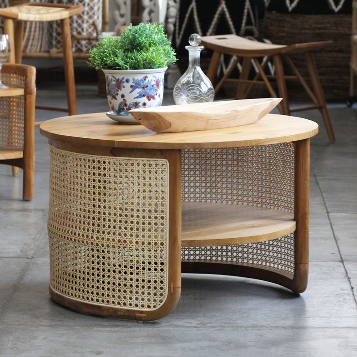 meja tamu kayu minimalis terbaru