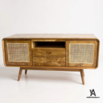 rak tv kayu minimalis modern