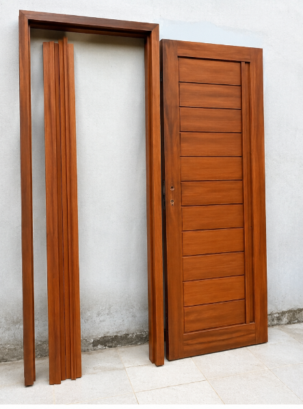 harga kusen pintu kayu 1 set