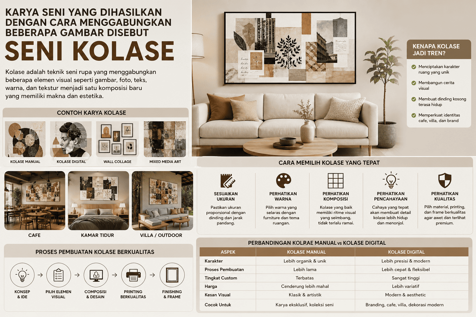 karya seni yang dihasilkan dengan cara menggabungkan beberapa gambar disebut
