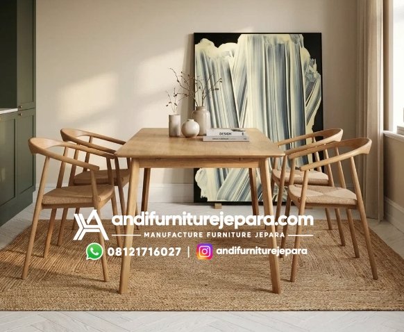 Kursi Makan Kayu Jati Desain Minimalis & Nyaman